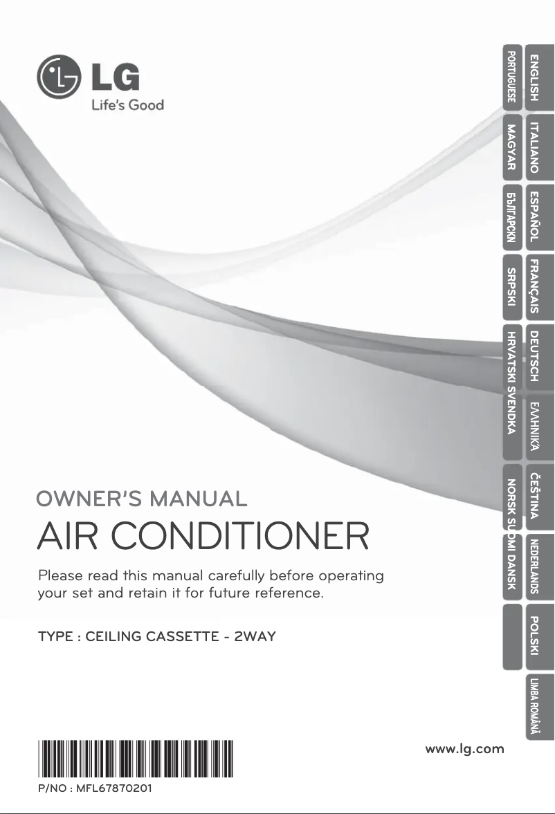 Page 1 de la notice Manuel utilisateur LG ARNU24GTLC2