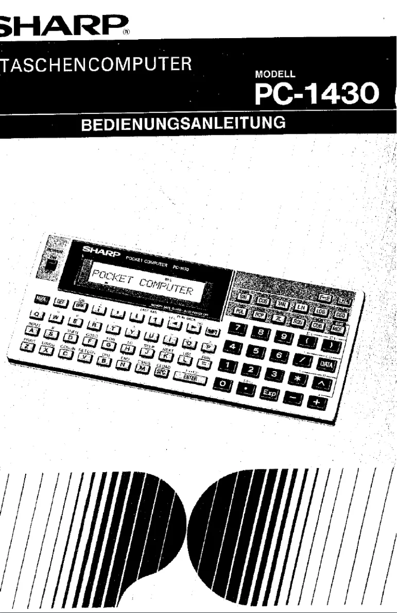 Image de la première page du manuel de l'appareil PC1430