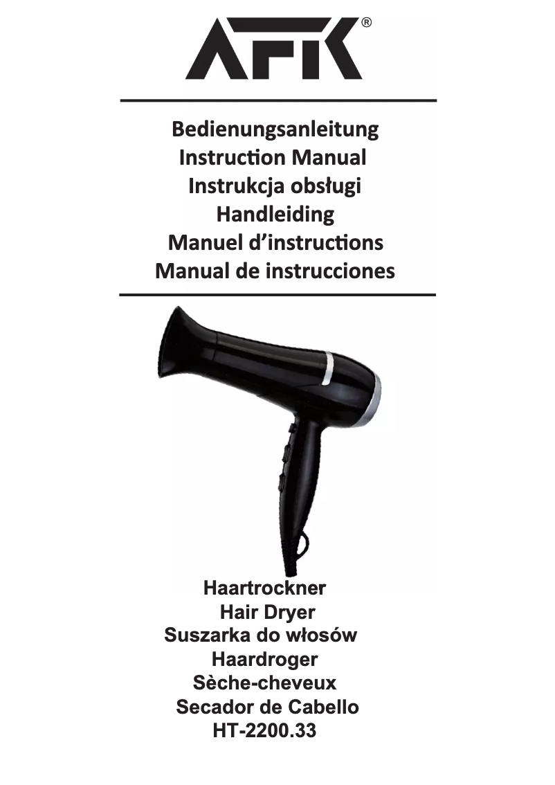 Image de la première page du manuel de l'appareil HT-2200.33