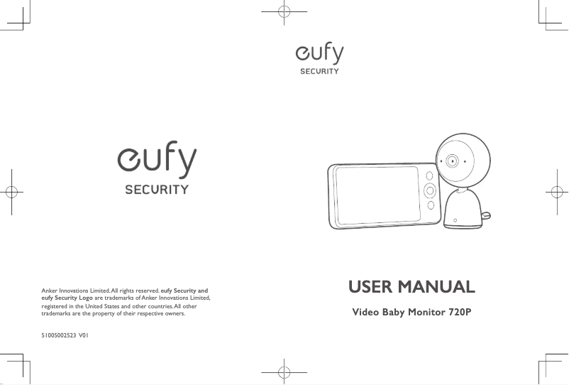 Page 1 de la notice Manuel utilisateur Eufy Video Baby Monitor 720P