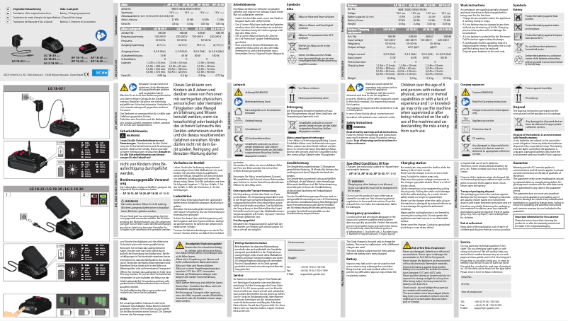 Page n°1 - Manuel utilisateur Güde LG 18-30