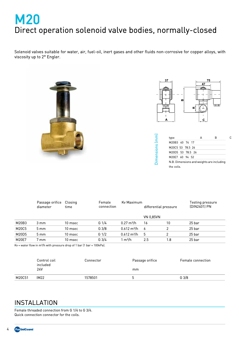 Image de la première page du manuel de l'appareil M20