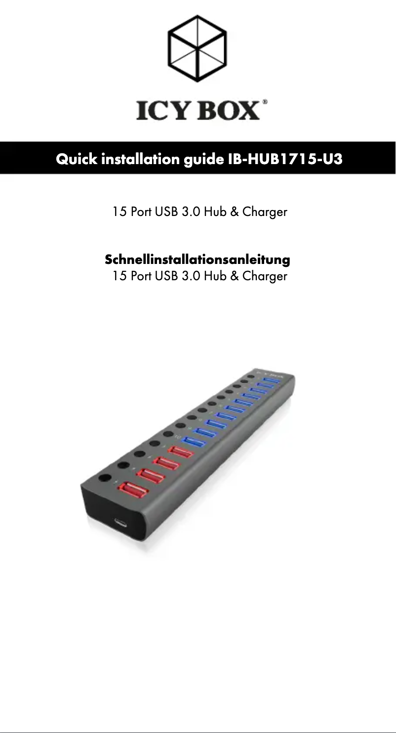 Image de la première page du manuel de l'appareil IB-HUB1715-U3