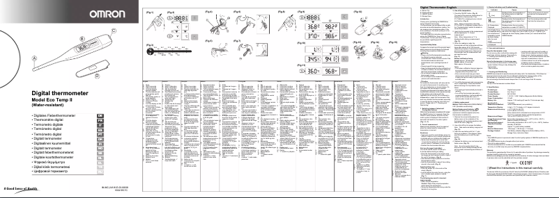 Image de la première page du manuel de l'appareil Eco Temp II