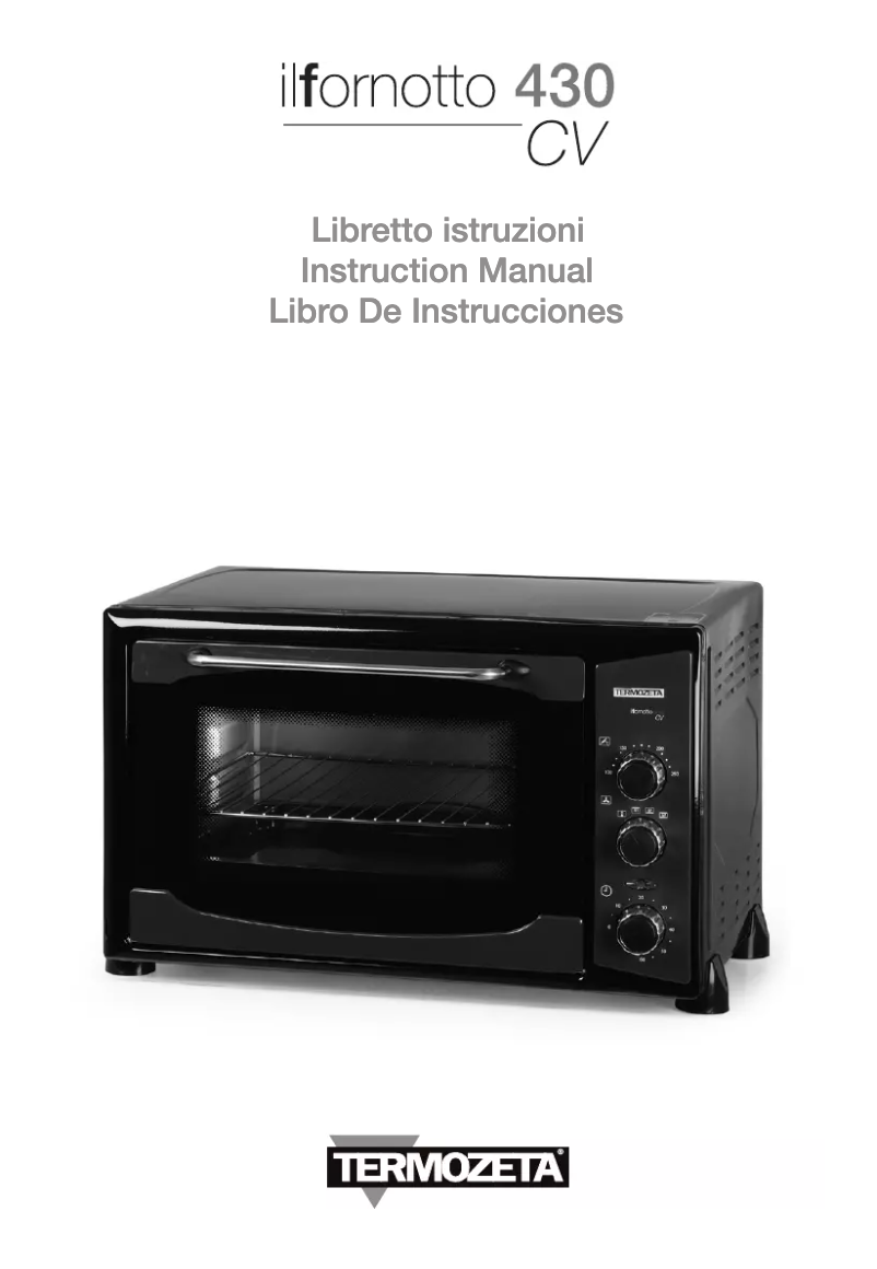 Page n°1 - Manuel utilisateur Termozeta IL Fornotto 430 cv