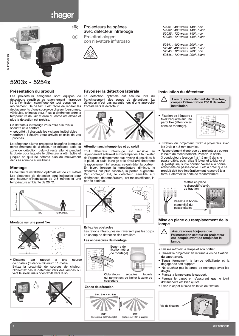 Image de la première page du manuel de l'appareil 52545
