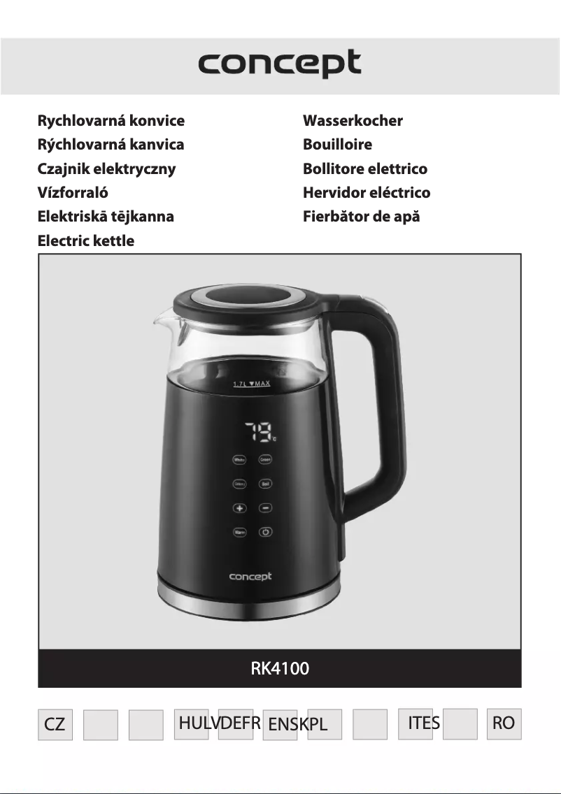 Page n°1 - Manuel utilisateur Concept RK4100