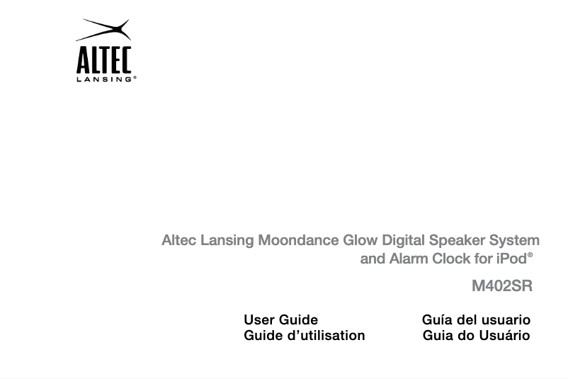 Imagen de la primera página del manual del dispositivo Moondance Glow M402ACE