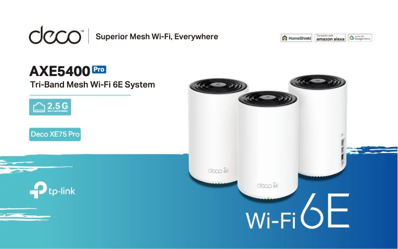 Page n°1 - Fiche technique TP-Link Deco XE75 Pro