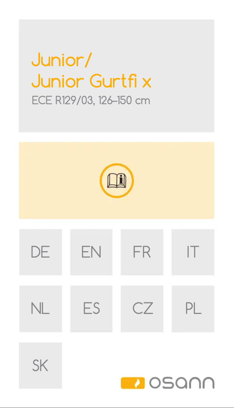 Image de la première page du manuel de l'appareil Junior