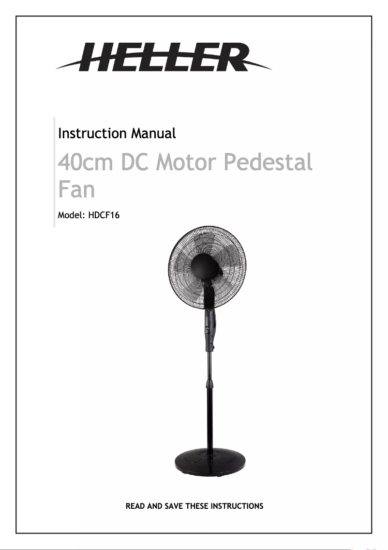 Página 1 del manual Manual de usuario Heller HDCF16