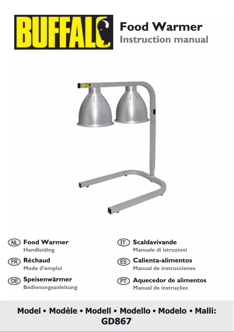 Image de la première page du manuel de l'appareil GD867