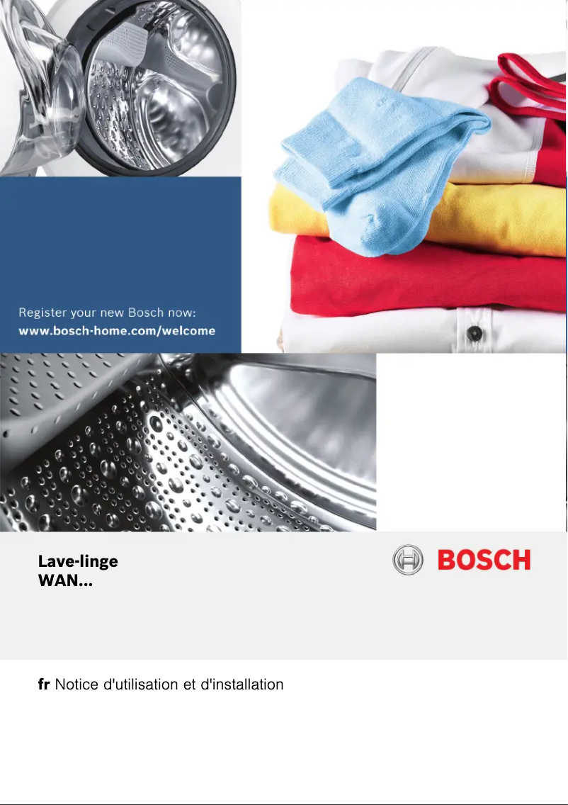 Page 1 de la notice Manuel utilisateur Bosch Serie 4 WAN28240CH