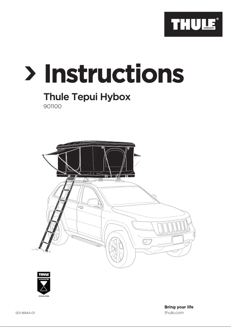 Page 1 de la notice Manuel utilisateur Thule Tepui HyBox