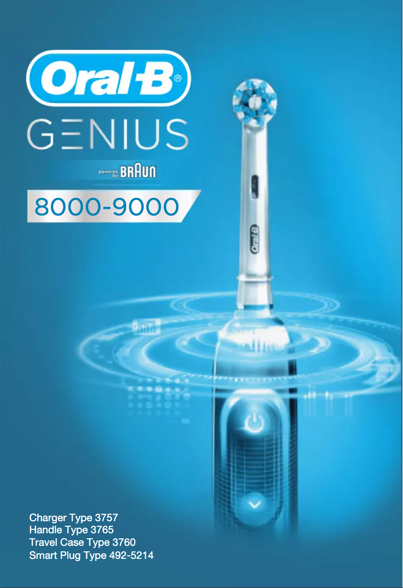 Page 1 de la notice Manuel utilisateur Oral-B Genius 9100S