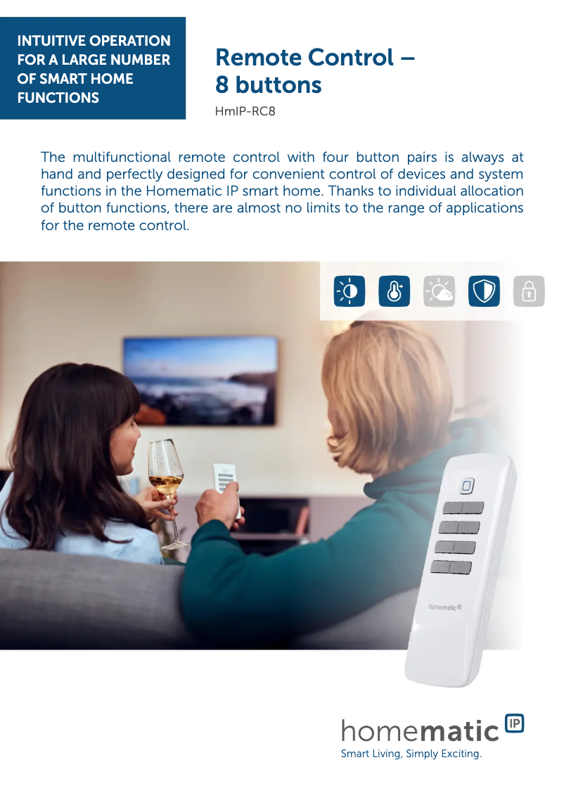 Page n°1 - Fiche technique Homematic IP HmIP-RC8