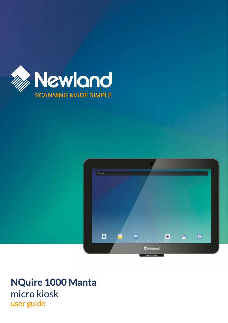 Page n°1 - Manuel utilisateur Newland NQuire 1000 Manta II