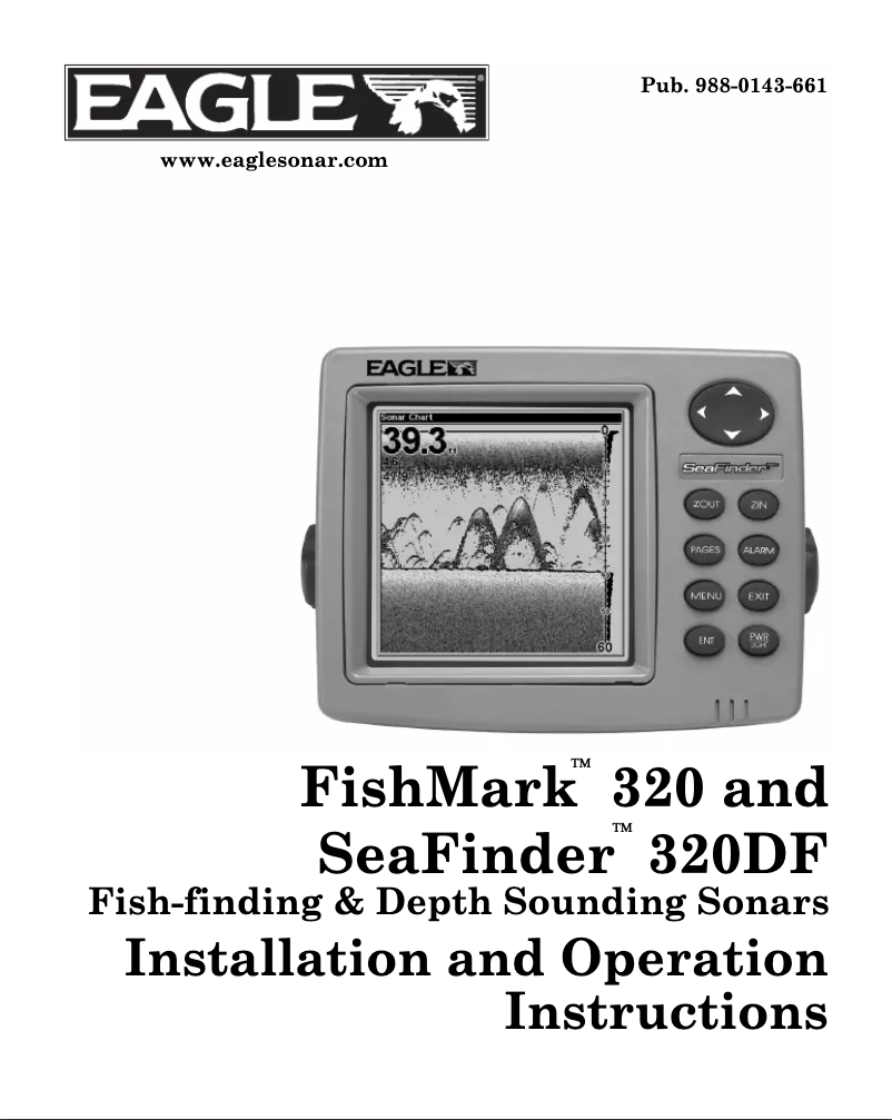 Page 1 de la notice Manuel utilisateur Eagle FishMark 320 Portable