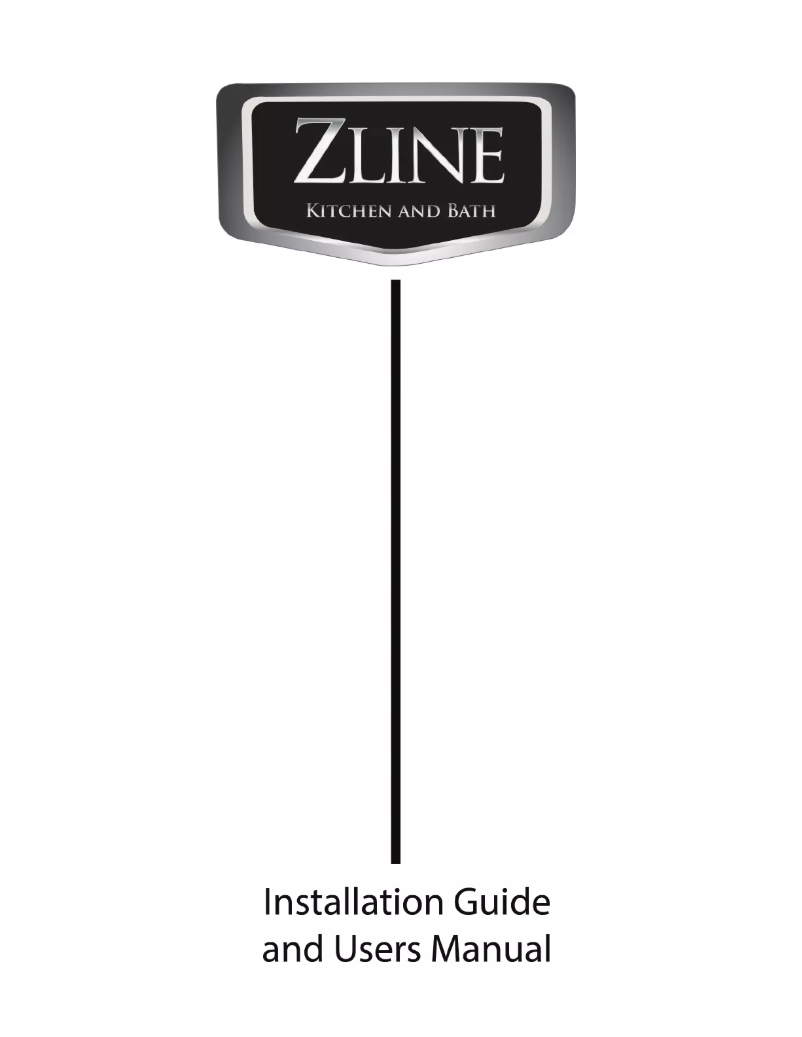 Page 1 de la notice Guide d'installation ZLine KE36
