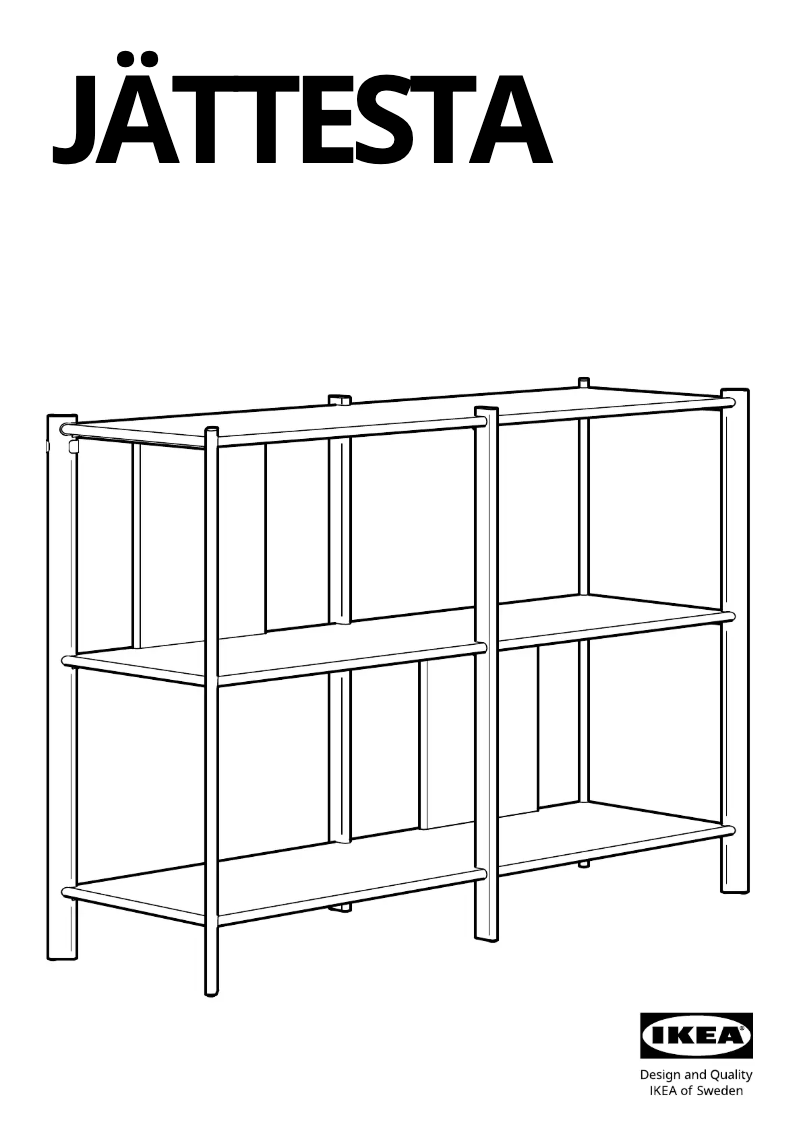 Página 1 del manual Manual de usuario Ikea JÄTTESTA 505.388.47