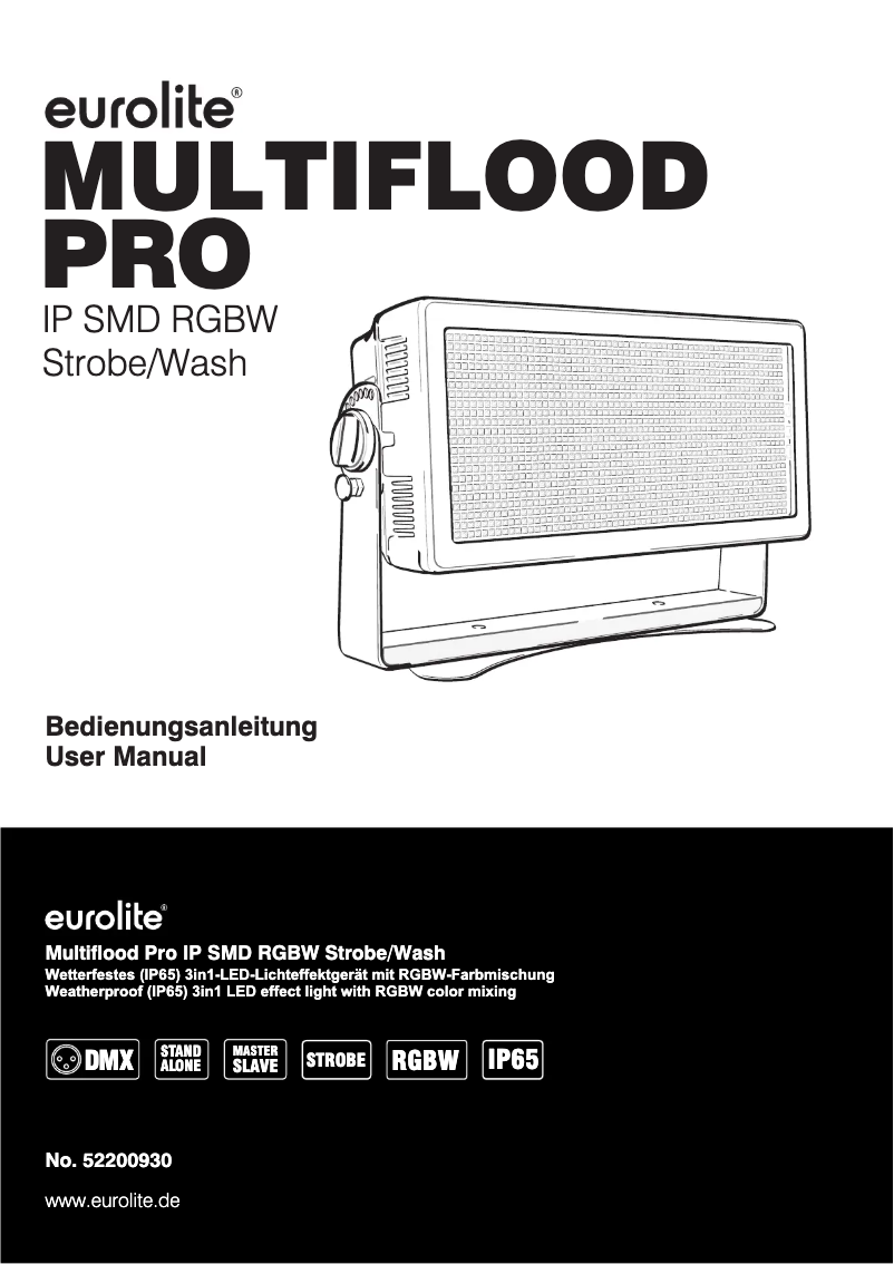 Image de la première page du manuel de l'appareil Multiflood Pro