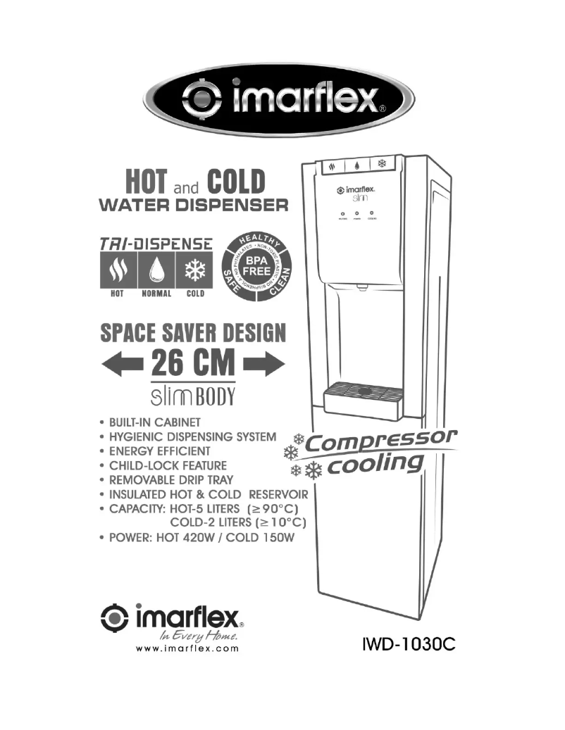 Page 1 de la notice Manuel utilisateur Imarflex IWD-1030C