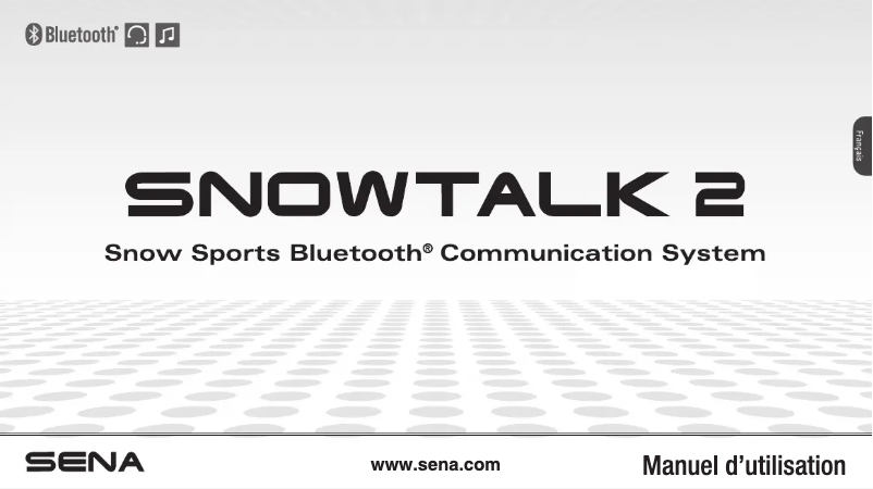 Page n°1 - Manuel utilisateur Sena Snowtalk 2
