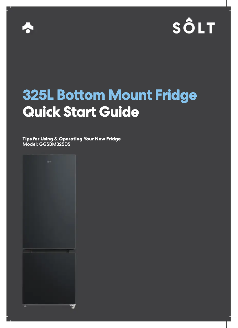 Page n°1 - Guide de démarrage rapide Sôlt GGSBM325DS