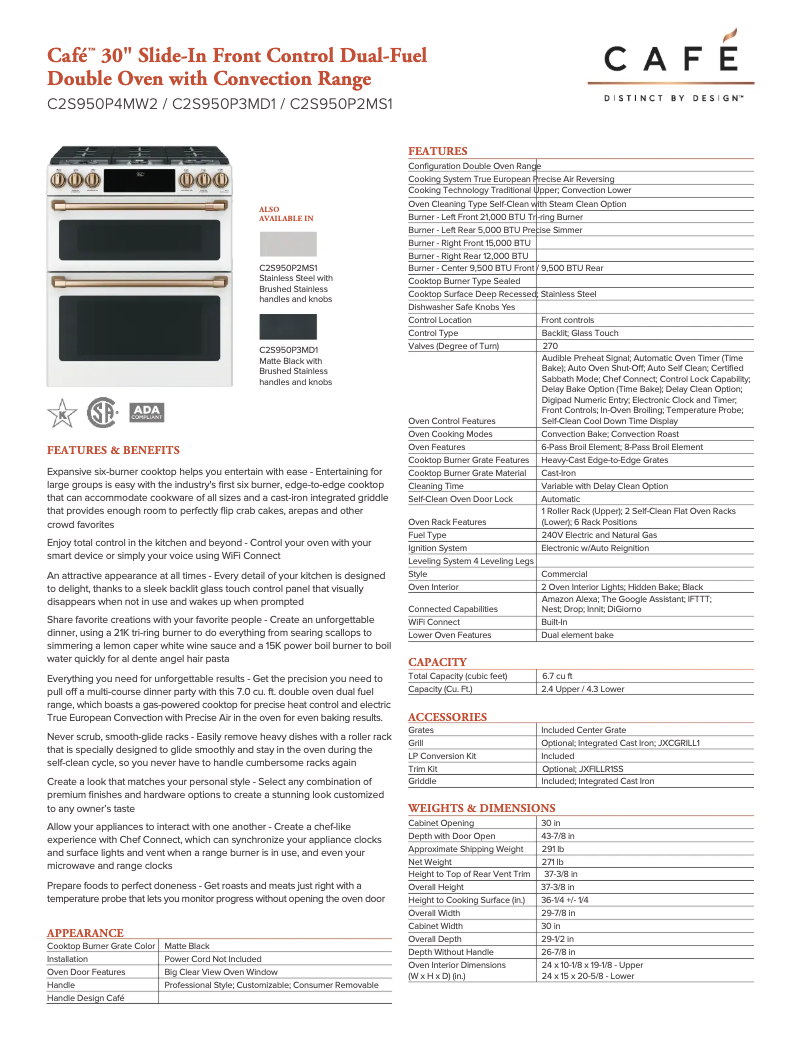Image de la première page du manuel de l'appareil C2S950P2MS1