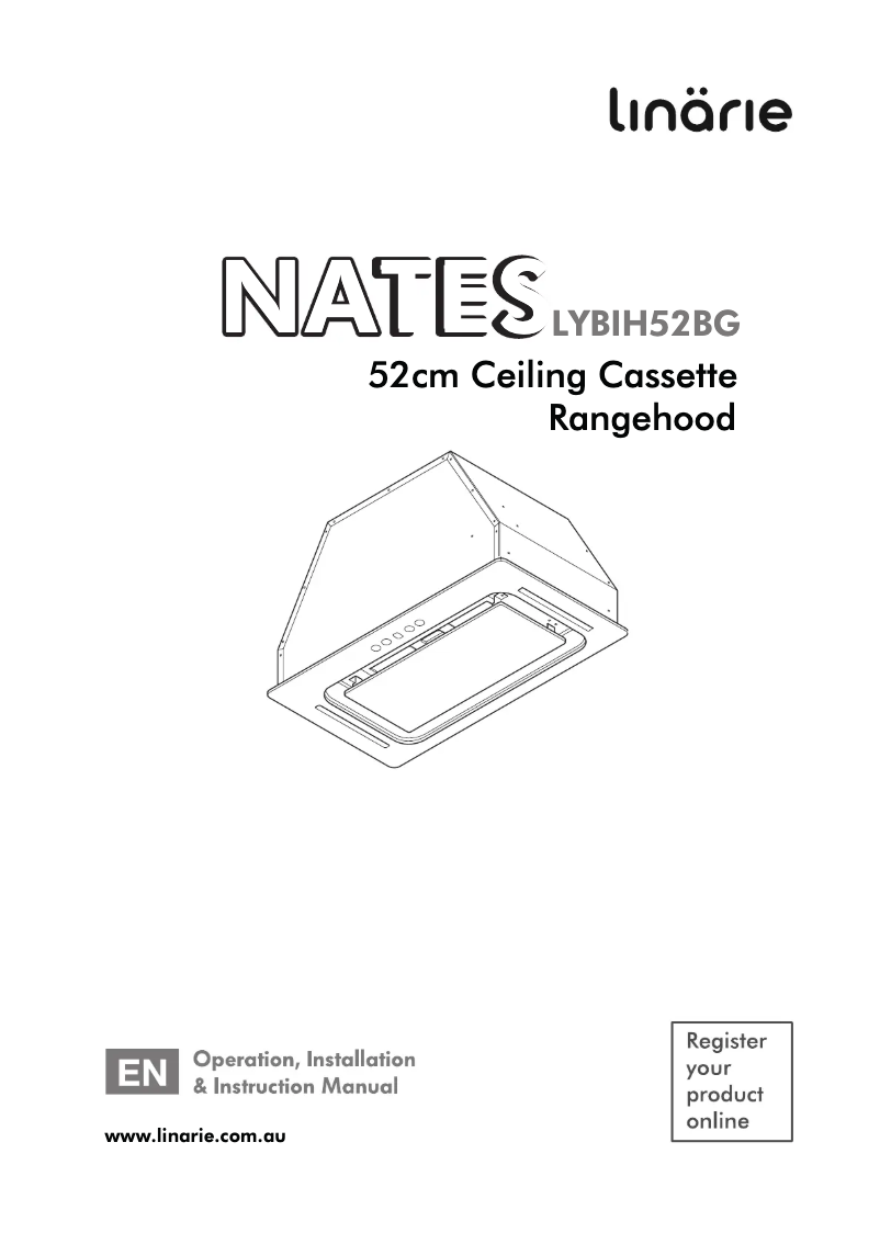 Page n°1 - Manuel utilisateur Linarie Nates LYBIH52BG