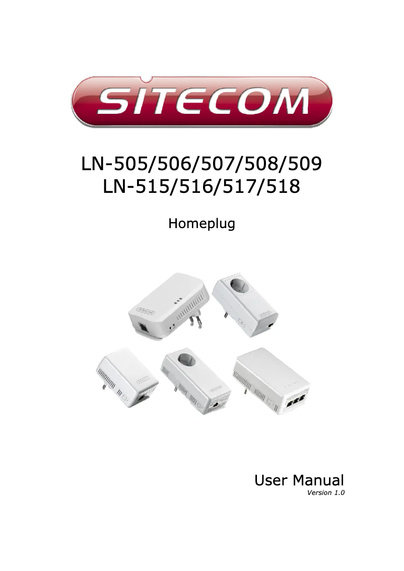 Page n°1 - Manuel utilisateur Sitecom LN-505