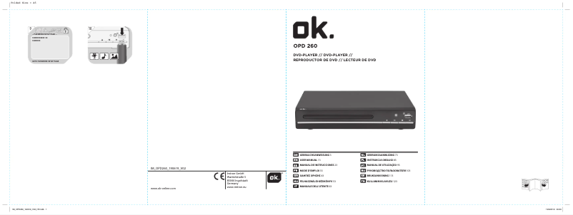 Page n°1 - Manuel utilisateur OK OPD 260