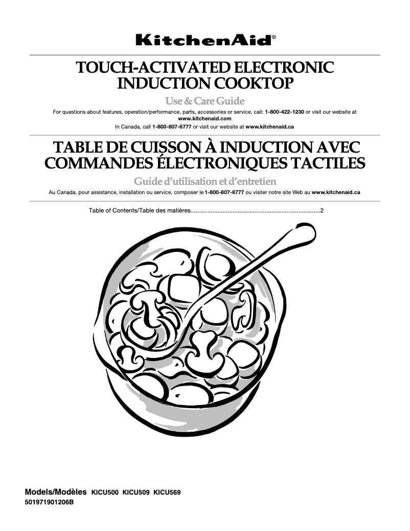 Page n°1 - Manuel utilisateur KitchenAid Architect KICU569XBL