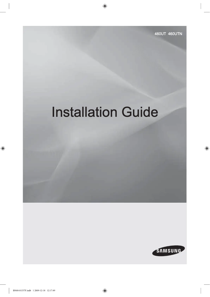 Page n°1 - Manuel utilisateur Samsung WMN460UTD