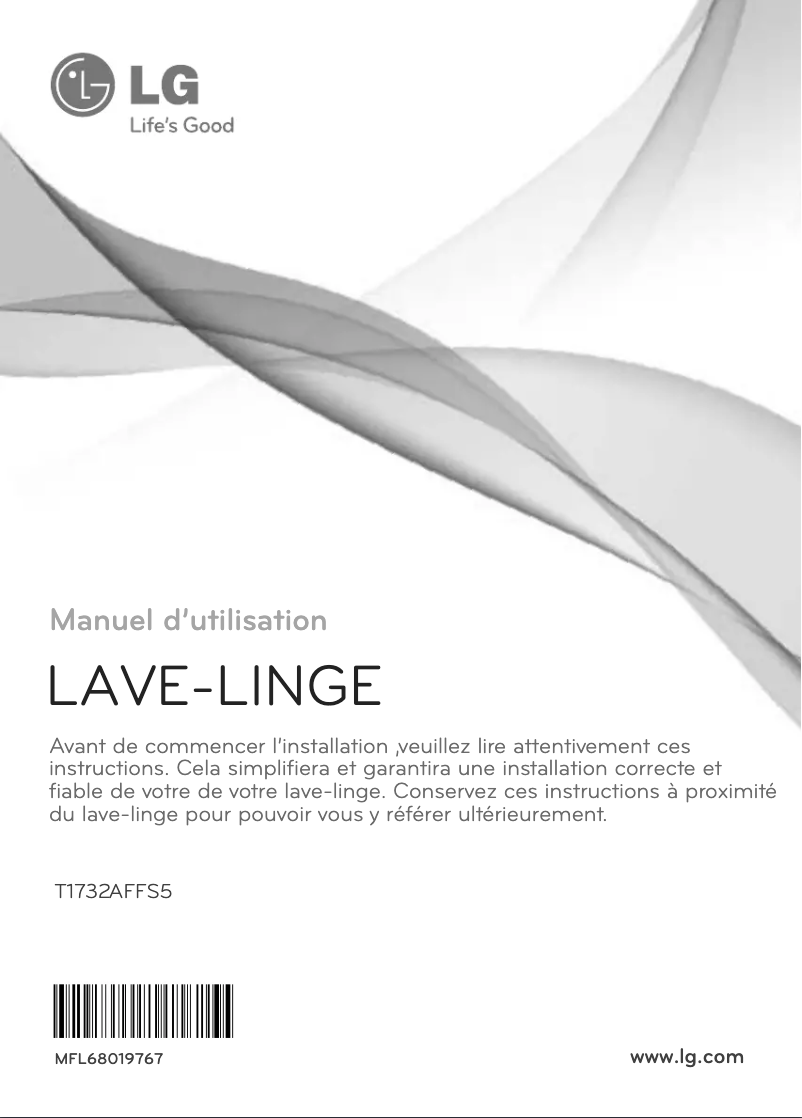Page 1 de la notice Manuel utilisateur LG T1732AFFS5