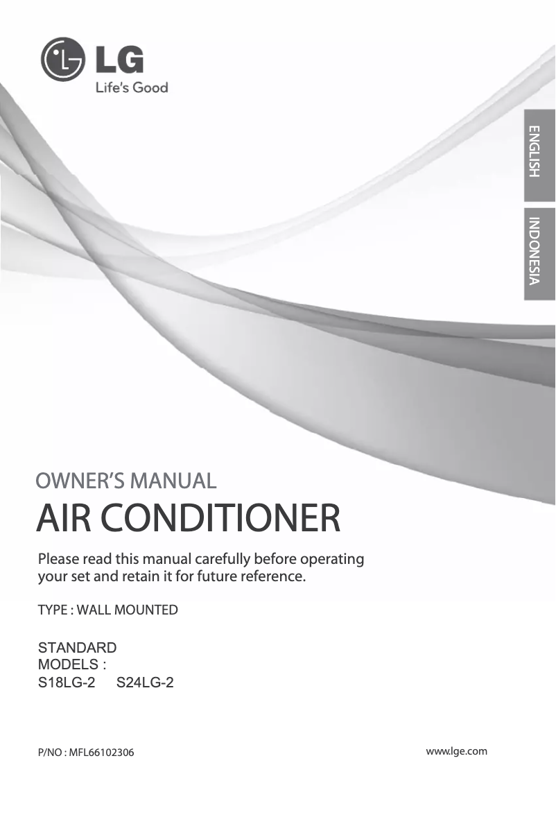 Page 1 de la notice Manuel utilisateur LG SN18-2