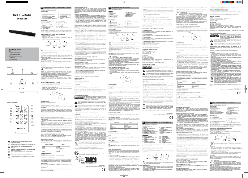 Image de la première page du manuel de l'appareil M-1520 SBT