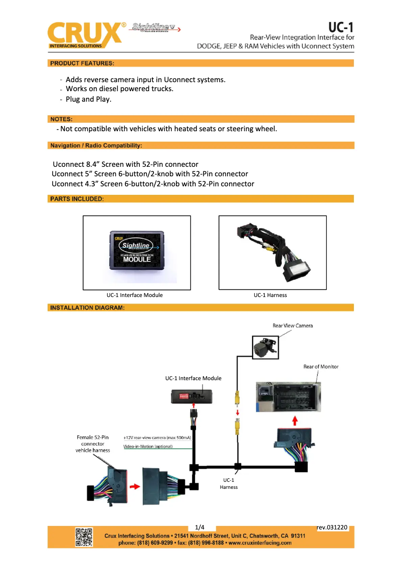 Image de la première page du manuel de l'appareil UC-1