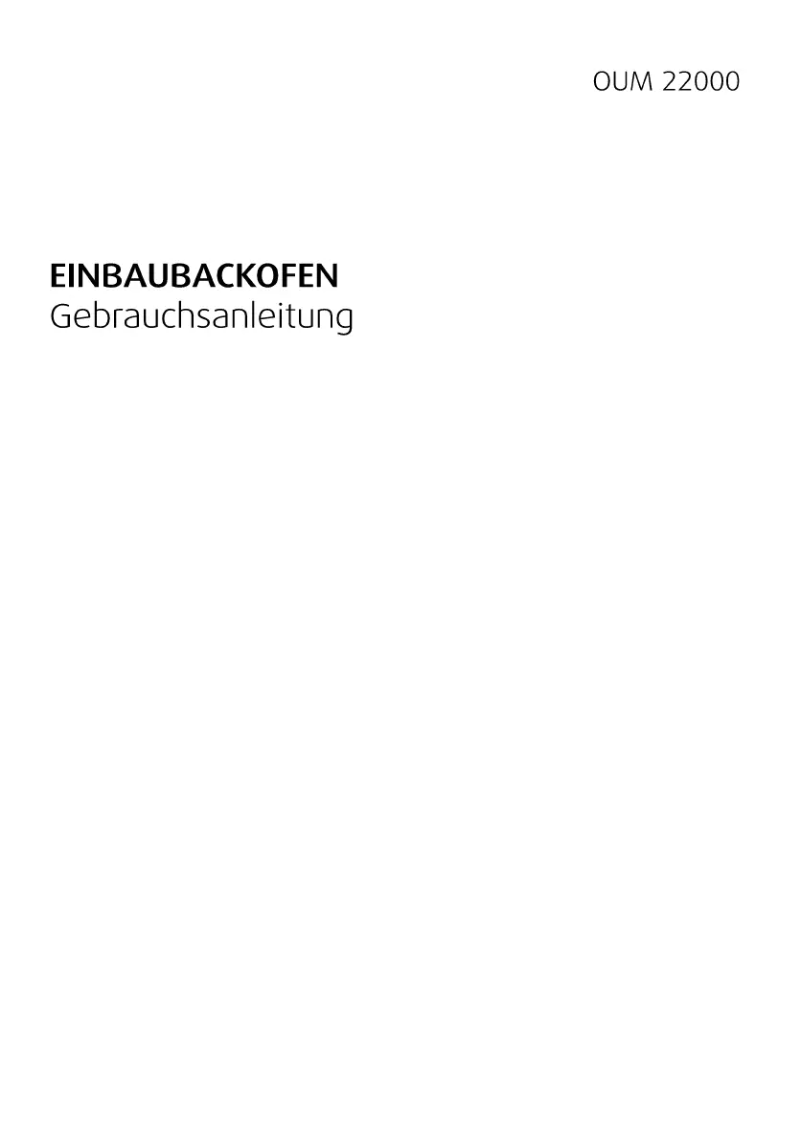 Page n°1 - Manuel utilisateur Beko OUM 22000