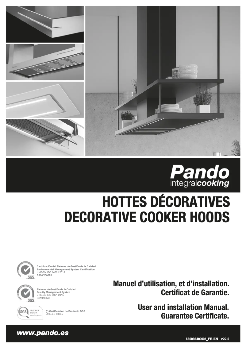 Page 1 de la notice Guide d'installation Pando P-826