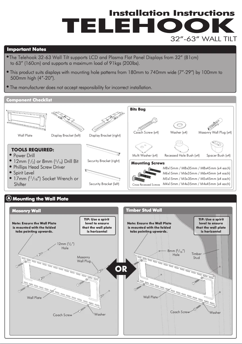 Page 1 de la notice Manuel utilisateur Atdec TH-32-63-UTB-TAA
