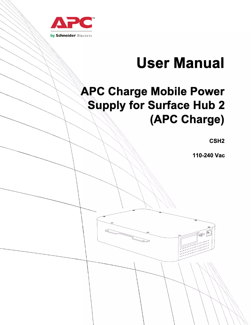 Image de la première page du manuel de l'appareil CSH2