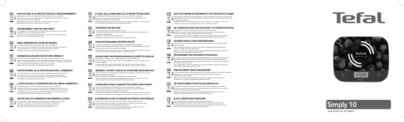 Page n°1 - Manuel utilisateur Tefal Simply 10 BC8000V0
