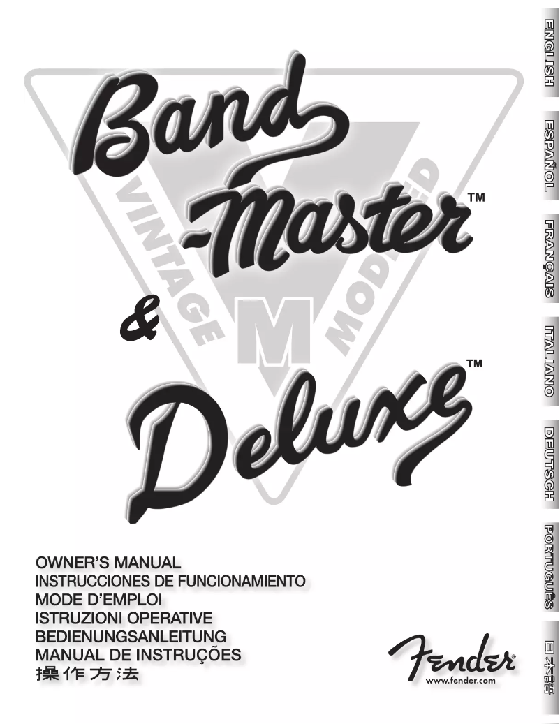 Página 1 del manual Manual de usuario Fender Band-Master Deluxe