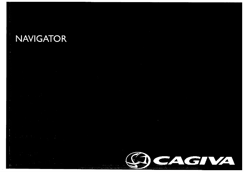 Page n°1 - Manuel utilisateur Cagiva Navigator 1000 (2005)