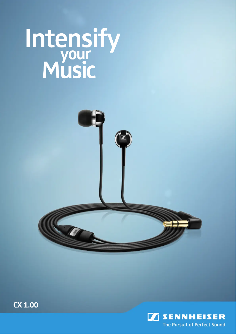 Page 1 de la notice Fiche technique Sennheiser CX 1.00