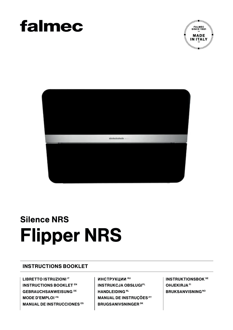 Image de la première page du manuel de l'appareil Flipper NRS