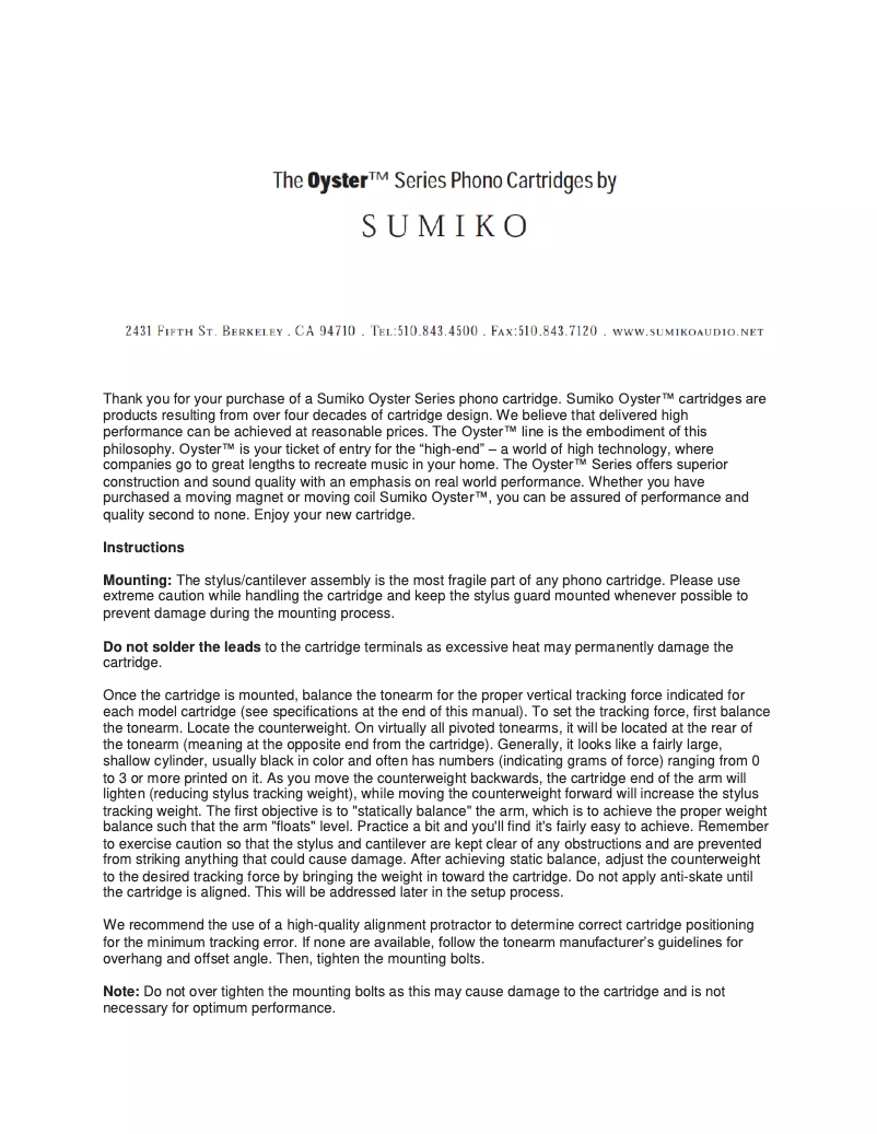 Imagen de la primera página del manual del dispositivo Rainier