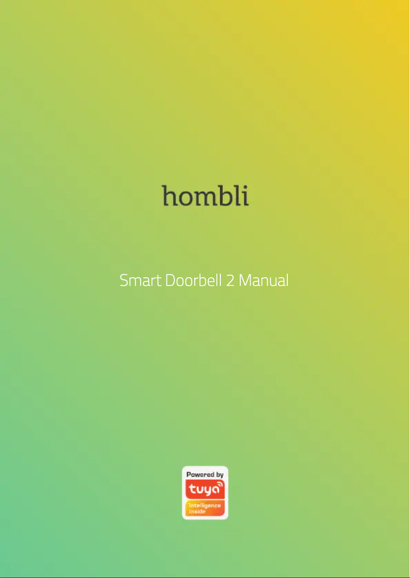 Image de la première page du manuel de l'appareil Smart Doorbell 2