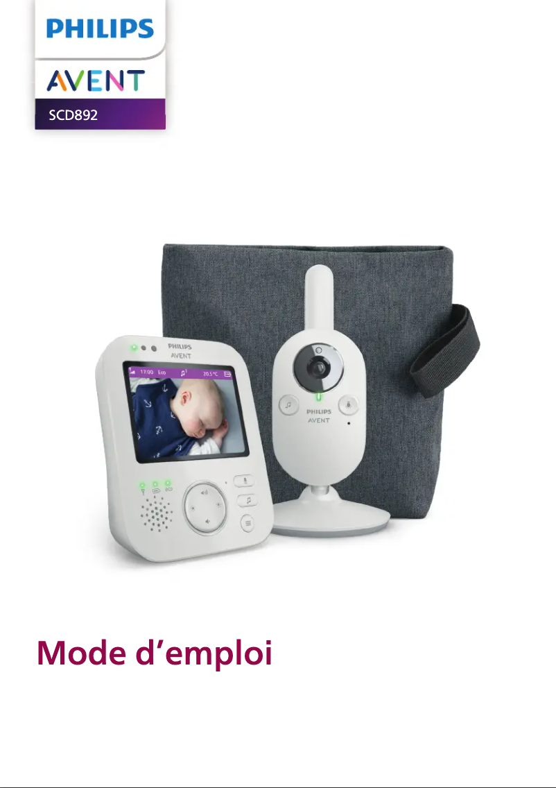 Page n°1 - Manuel utilisateur Philips Avent SCD892